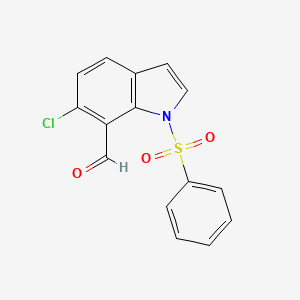 6-Chloro-1-(phenylsulfonyl)-1H-indole-7-carbaldehyde