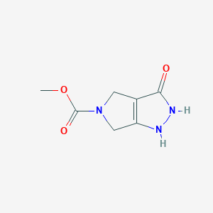 Pyrrolo[3,4-c]pyrazole-5(1H)-carboxylic acid, 2,3,4,6-tetrahydro-3-oxo-, methyl ester