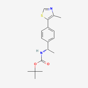 (S)-tert-butyl (1-(4-(4-methylthiazol-5-yl)phenyl)ethyl)carbamate