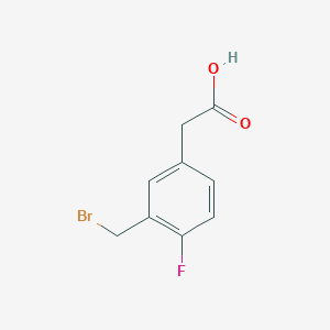 3-(Bromomethyl)-4-fluorophenylacetic acid