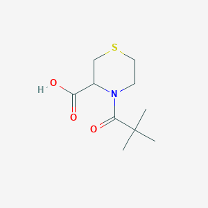 4-(2,2-Dimethylpropanoyl)thiomorpholine-3-carboxylic acid