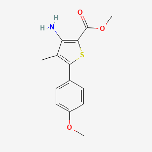 Methyl 3-amino-4-methyl-5-(4-methoxyphenyl)thiophene-2-carboxylate