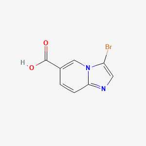 molecular formula C8H5BrN2O2 B1286004 3-溴代咪唑并[1,2-A]吡啶-6-甲酸 CAS No. 886362-00-1