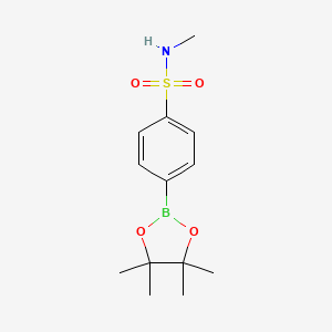molecular formula C13H20BNO4S B1286008 N-Methyl-4-(4,4,5,5-tetramethyl-1,3,2-dioxaborolan-2-YL)benzenesulfonamide CAS No. 1073353-47-5