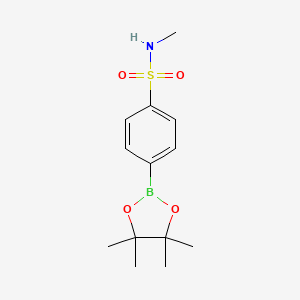 molecular formula C13H20BNO4S B1286008 N-甲基-4-(4,4,5,5-四甲基-1,3,2-二氧杂硼环兰-2-基)苯磺酰胺 CAS No. 1073353-47-5