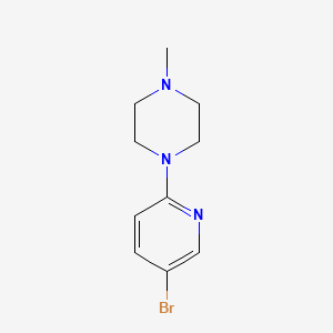 molecular formula C10H14BrN3 B1286010 1-(5-Bromopyridin-2-yl)-4-methylpiperazine CAS No. 364794-58-1