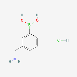 molecular formula C7H11BClNO2 B1286026 (3-(Aminomethyl)phenyl)boronic acid hydrochloride CAS No. 352525-94-1