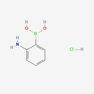 molecular formula C6H9BClNO2 B1286030 2-Aminophenylboronic acid hydrochloride CAS No. 863753-30-4