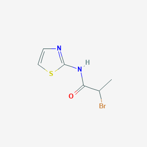 molecular formula C6H7BrN2OS B1286041 2-bromo-N-(1,3-thiazol-2-yl)propanamide CAS No. 6521-08-0