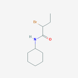 molecular formula C10H18BrNO B1286046 2-bromo-N-cyclohexylbutanamide CAS No. 905810-22-2