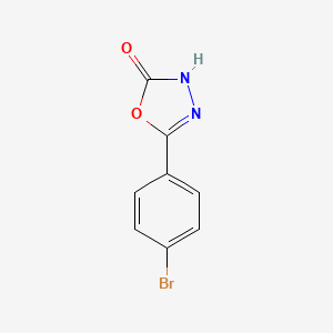 molecular formula C8H5BrN2O2 B1286052 5-(4-bromophenyl)-1,3,4-oxadiazol-2(3H)-one CAS No. 669715-28-0