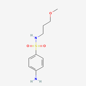 molecular formula C10H16N2O3S B1286057 4-amino-N-(3-methoxypropyl)benzenesulfonamide CAS No. 27678-19-9
