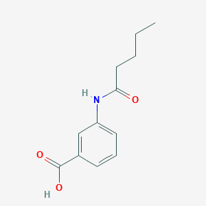 molecular formula C12H15NO3 B1286058 3-(戊酰氨基)苯甲酸 CAS No. 174482-77-0