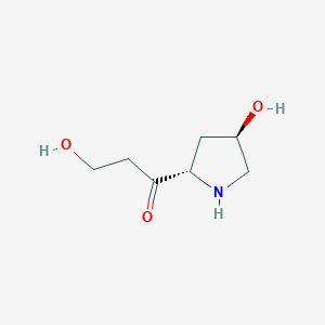 3-Hydroxy-1-((2S,4R)-4-hydroxypyrrolidin-2-yl)propan-1-one