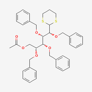 (2R,3R,4S,5R)-2,3,4,5-Tetrakis(benzyloxy)-5-(1,3-dithian-2-yl)pentyl acetate