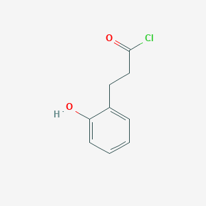 molecular formula C9H9ClO2 B12860621 3-(2-Hydroxyphenyl)propanoyl chloride 