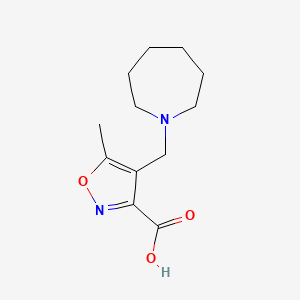 4-Azepan-1-ylmethyl-5-methyl-isoxazole-3-carboxylic acid