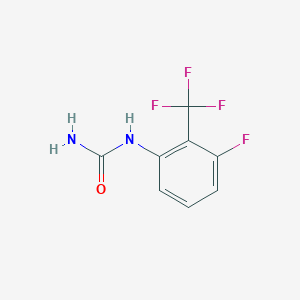 molecular formula C8H6F4N2O B12860657 3-Fluoro-2-(trifluoromethyl)phenylurea 