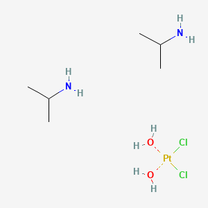 molecular formula C6H22Cl2N2O2Pt B12860664 Dichloroplatinum;propan-2-amine;dihydrate 