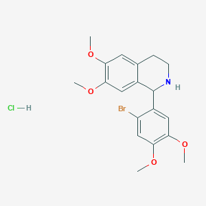 1-(2-Bromo-4,5-dimethoxyphenyl)-6,7-dimethoxy-1,2,3,4-tetrahydroisoquinoline;hydrochloride