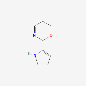 molecular formula C8H10N2O B12860676 2-(1H-Pyrrol-2-yl)-5,6-dihydro-2H-1,3-oxazine 