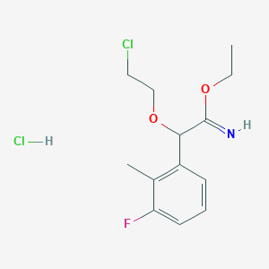 Ethyl 2-(2-chloroethoxy)-2-(3-fluoro-2-methylphenyl)acetimidate hydrochloride