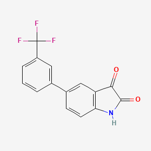 5-[3-(Trifluoromethyl)phenyl]-1H-indole-2,3-dione