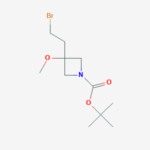 tert-Butyl 3-(2-bromoethyl)-3-methoxy-azetidine-1-carboxylate