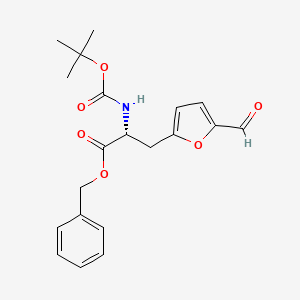 (R)-Benzyl 2-((tert-butoxycarbonyl)amino)-3-(5-formylfuran-2-yl)propanoate