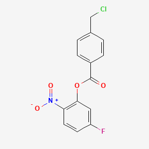 5-Fluoro-2-nitrophenyl 4-(chloromethyl)benzoate