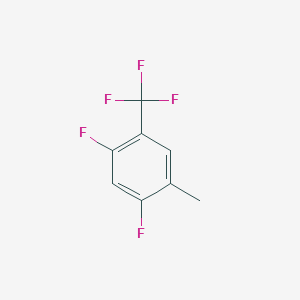 molecular formula C8H5F5 B12860874 2,4-Difluoro-5-methylbenzotrifluoride 