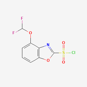 4-(Difluoromethoxy)benzo[d]oxazole-2-sulfonyl chloride