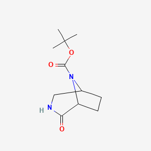 molecular formula C11H18N2O3 B1286094 8-Boc-3,8-diazabicyclo[3.2.1]octan-2-one CAS No. 417727-40-3