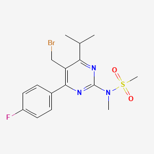 5-(Bromomethyl)-4-(4-fluorophenyl)-6-isopropyl-2-[methyl(methylsulfonyl)amino]pyrimidine