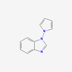 molecular formula C11H9N3 B12860963 1-(1H-Pyrrol-1-yl)-1H-benzo[d]imidazole CAS No. 75107-05-0