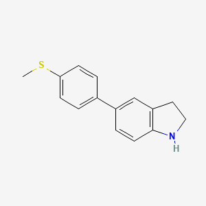 5-[4-(Methylsulfanyl)phenyl]indoline