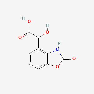 molecular formula C9H7NO5 B12860996 2-Hydroxy-2-(2-hydroxybenzo[d]oxazol-4-yl)acetic acid 