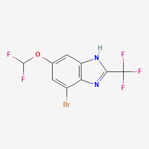 4-Bromo-6-(difluoromethoxy)-2-(trifluoromethyl)-1H-benzimidazole