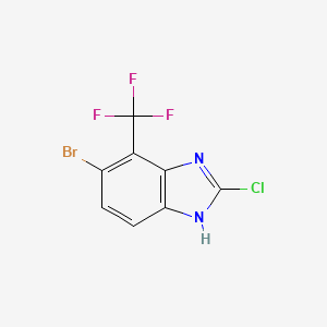 5-Bromo-2-chloro-4-(trifluoromethyl)-1H-1,3-benzimidazole