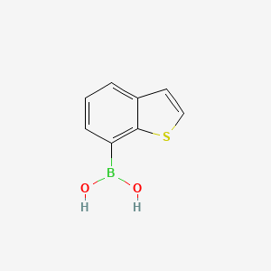 molecular formula C8H7BO2S B1286102 1-苯并噻吩-7-基硼酸 CAS No. 628692-17-1