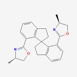 molecular formula C25H26N2O2 B12861025 (Ra,S,S)-Me-SpiroBOX 