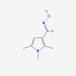 molecular formula C8H12N2O B12861056 1,2,5-Trimethyl-1H-pyrrole-3-carbaldehyde oxime 