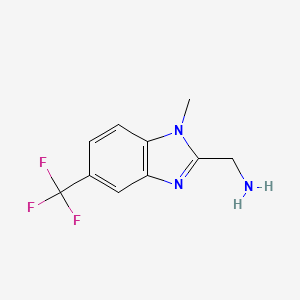 (1-Methyl-5-(trifluoromethyl)-1H-benzo[D]imidazol-2-YL)methanamine