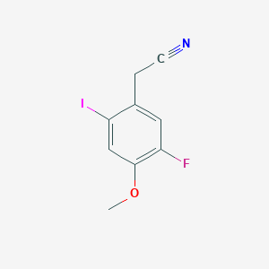 5-Fluoro-2-iodo-4-methoxyphenylacetonitrile