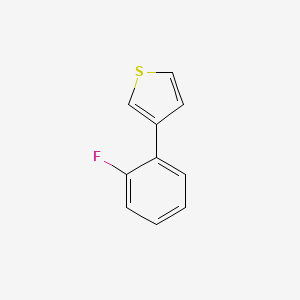 molecular formula C10H7FS B12861085 3-(2-Fluorophenyl)thiophene 