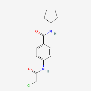 4-[(chloroacetyl)amino]-N-cyclopentylbenzamide