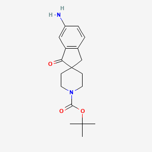 tert-Butyl 6-amino-1-oxo-1,3-dihydrospiro[indene-2,4'-piperidine]-1'-carboxylate