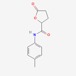 molecular formula C12H13NO3 B12861107 5-oxo-N-(p-tolyl)tetrahydrofuran-2-carboxamide 