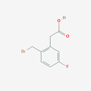 2-(Bromomethyl)-5-fluorophenylacetic acid