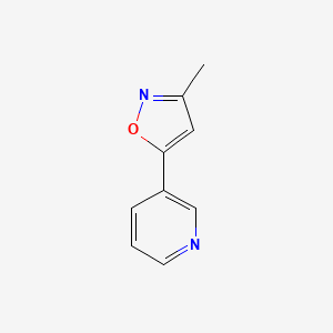 molecular formula C9H8N2O B12861117 3-Methyl-5-(3-pyridyl)isoxazole CAS No. 85903-38-4